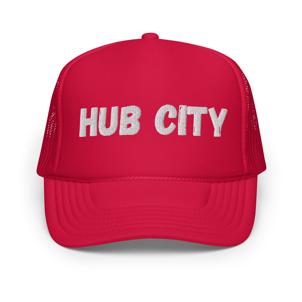 HUB CITY TRUCKER CAP RED