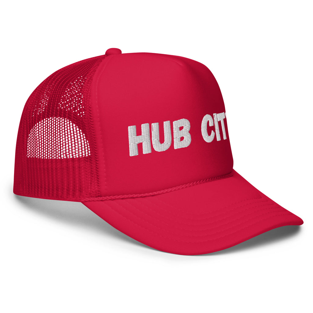 HUB CITY TRUCKER CAP RED