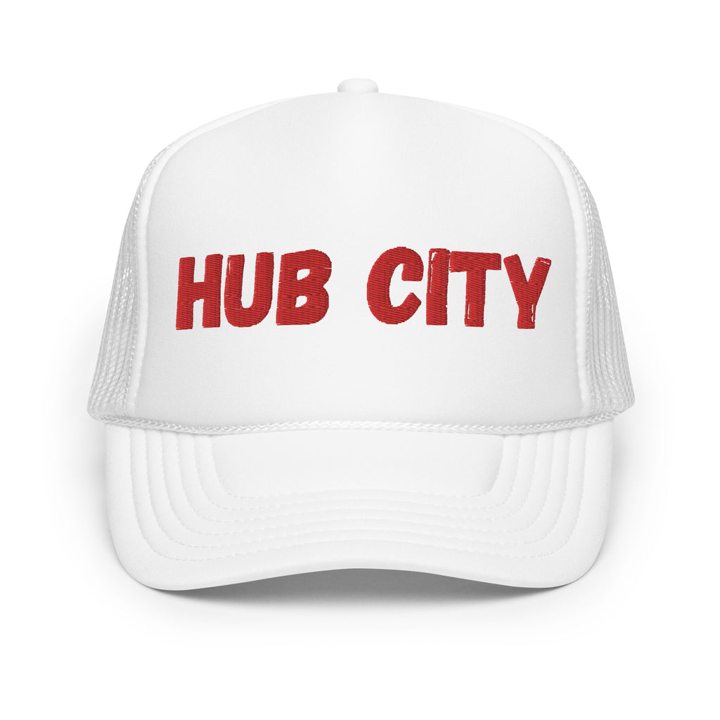 HUB CITY TRUCKER CAP WHITE