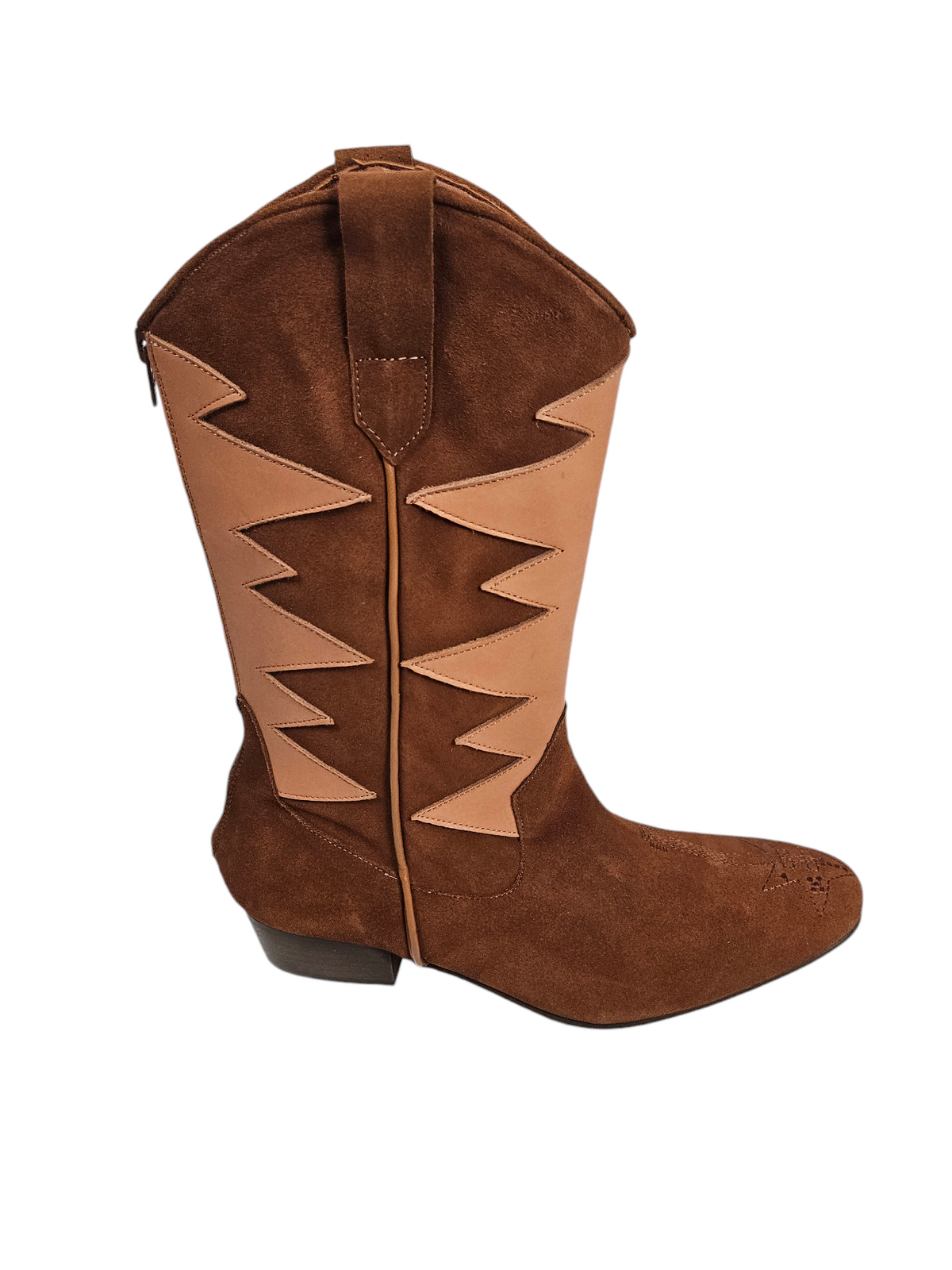ROCKSTAR COWBOY BOOTS TAN SUEDE | OBI DOMIENO