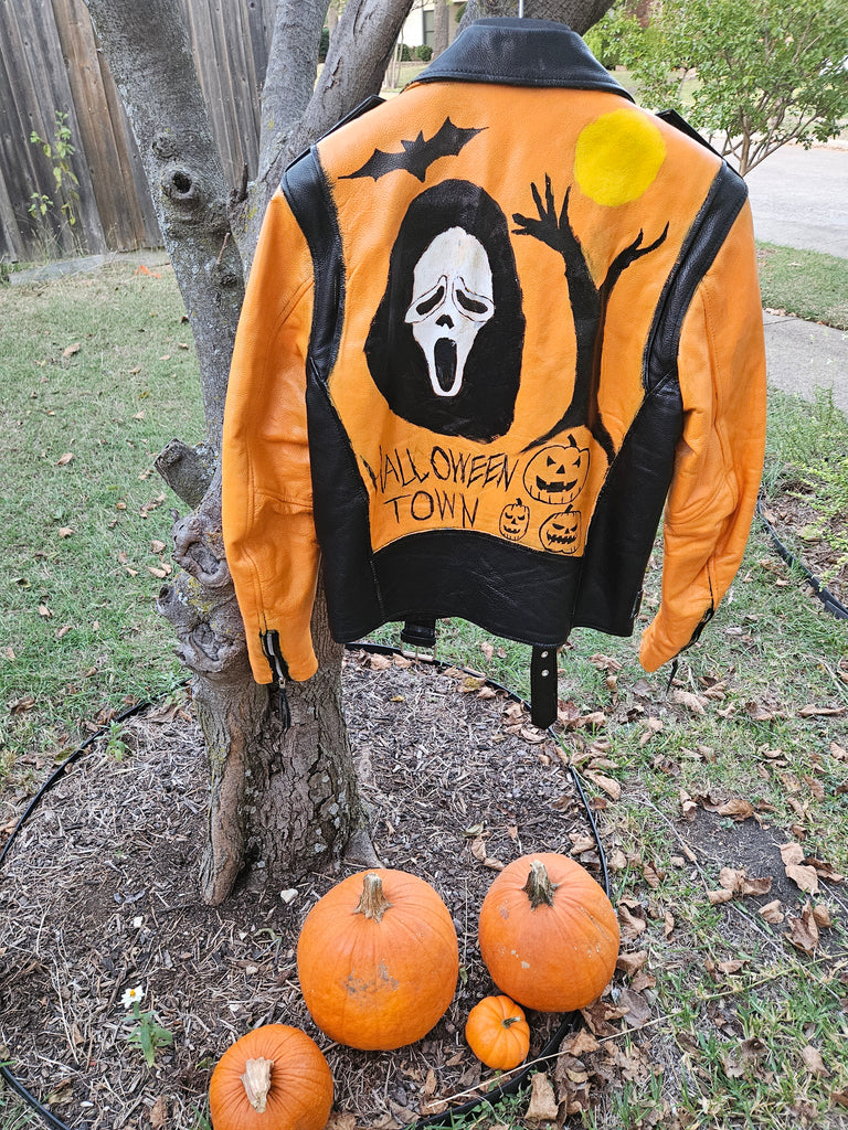 HALLOWEEN TOWN LEATHER JACKET