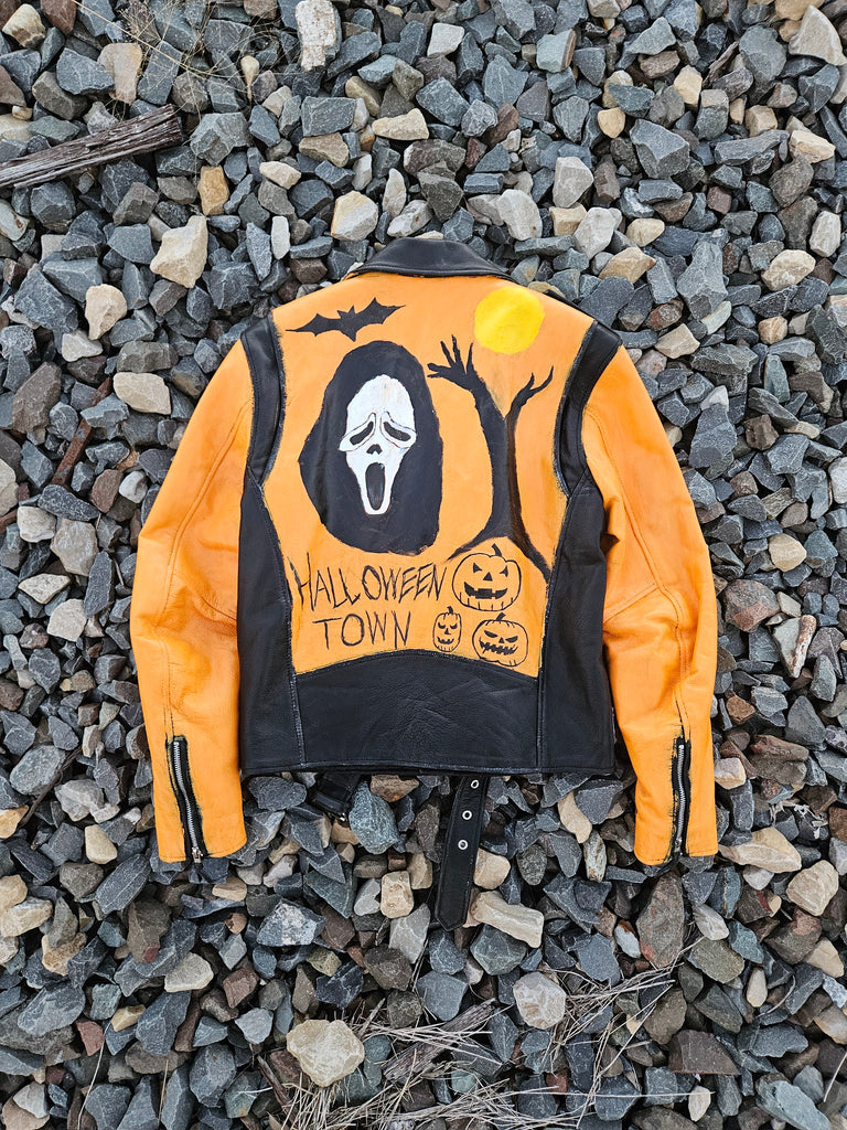 HALLOWEEN TOWN LEATHER JACKET