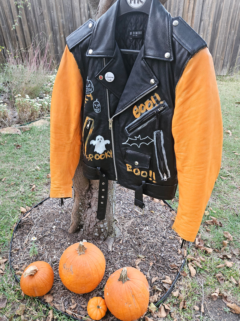 HALLOWEEN TOWN LEATHER JACKET