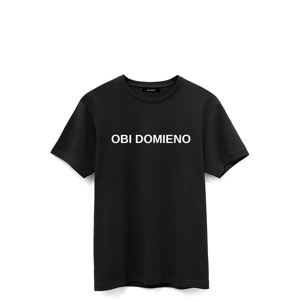 OBI DOMIENO TEE IN BLACK