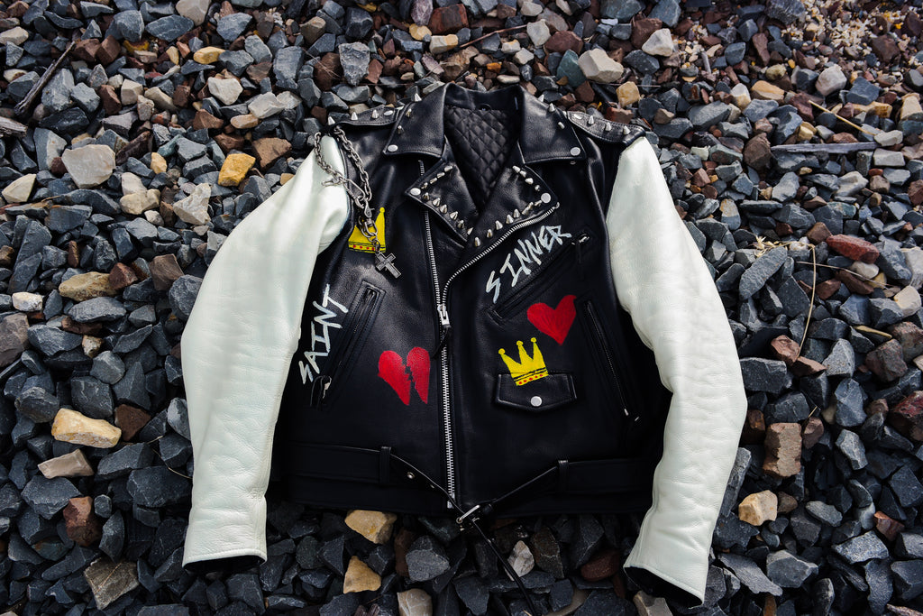 KING OF KINGS BIKER LEATHER JACKET