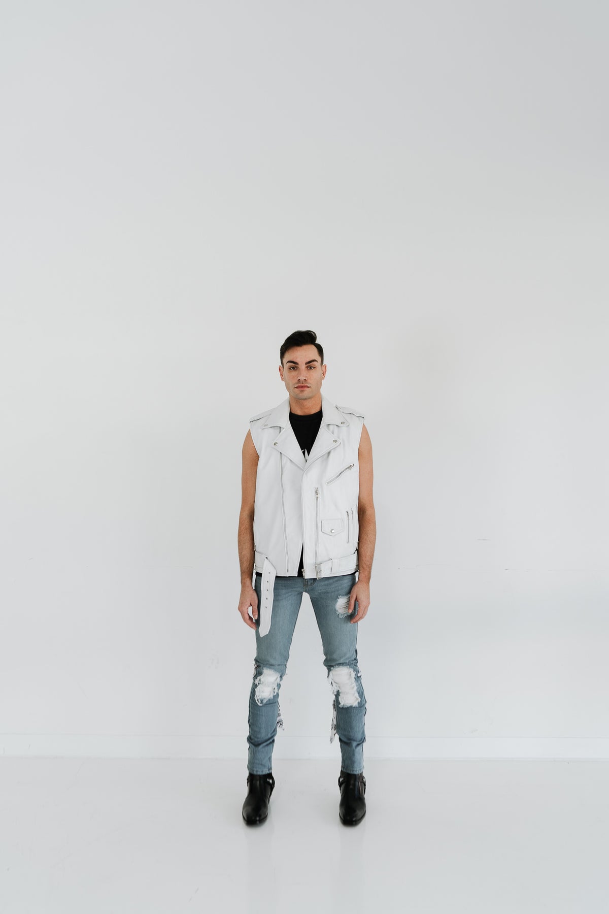 Rich i LETHER VEST ブラック／ホワイト フリーサイズ il_340x270.5723369987_e19u.jpg